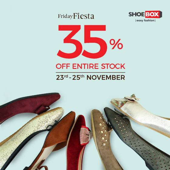 ShoeBox Pakistan Friday Fiesta! enjoy 35 on entire stock What's On Sale